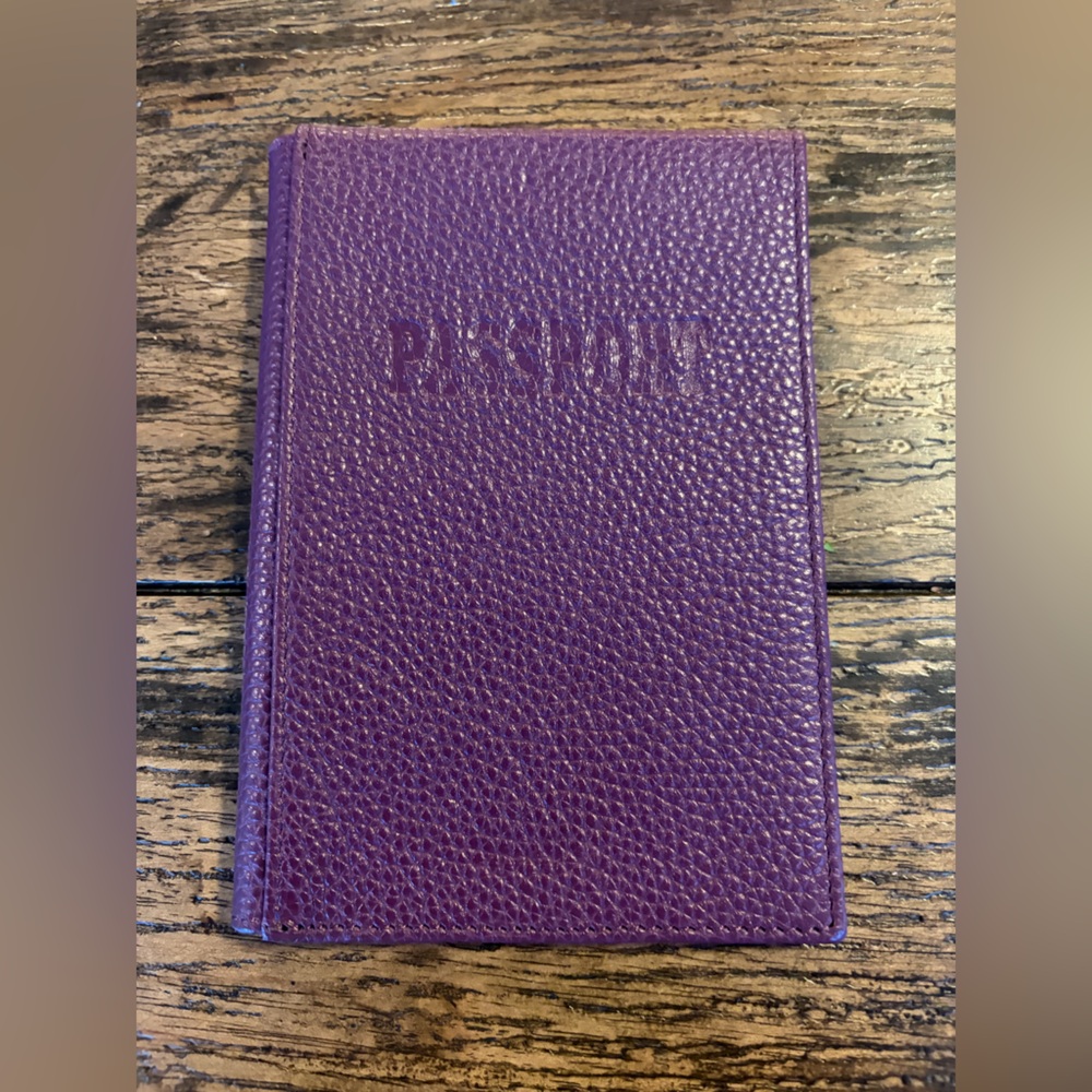 Otto Angelino Real Leather Passport Wallet - RFID Blocking with Ticket Slot